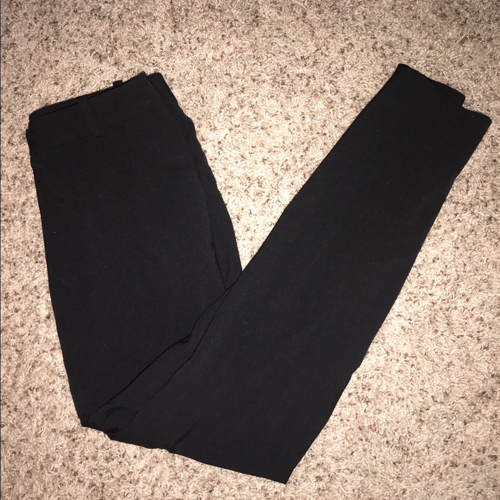H&M black skinny dress pants